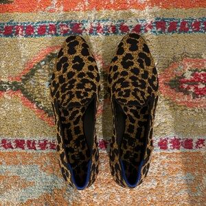 Rothy’s leopard flat loafers